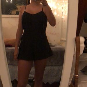 Black romper.